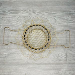 Vintage wire egg collection bracket folding decoration kitchen gadget